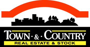 Town and Country Real Estate & Stock Logo